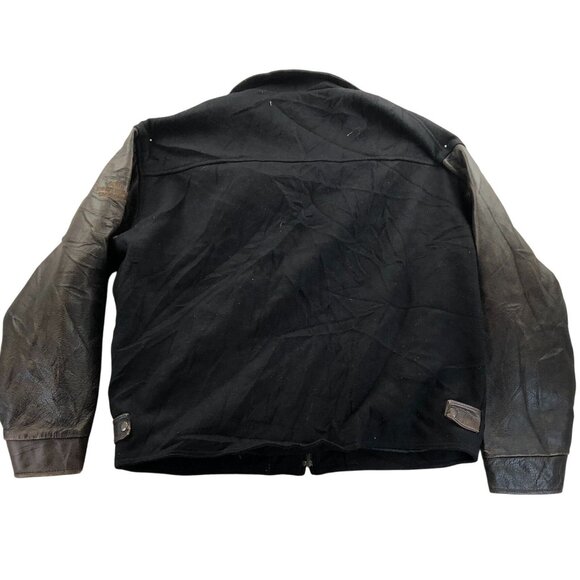 Vintage Astro Wear Ltd Men Varsity Jacket XL Wool Blend with Leather Sleeves - Picture 2 of 15